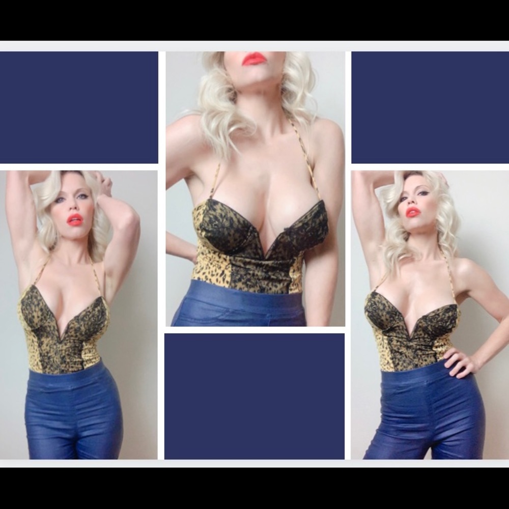 Cheetah print bodysuit